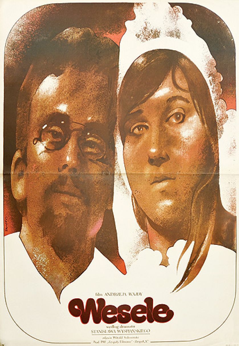 Plakat do Wesela Andrzeja Wajdy, projekt: Waldemar Świerzy, 1972 r.