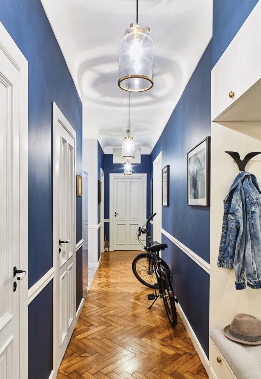 wąski przedpokój aranżacje