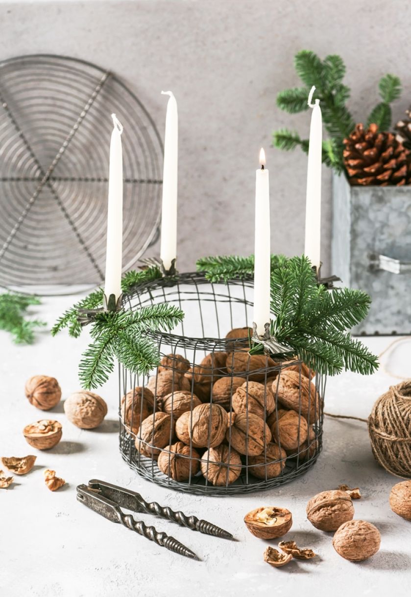 stroik adwentowy na stół