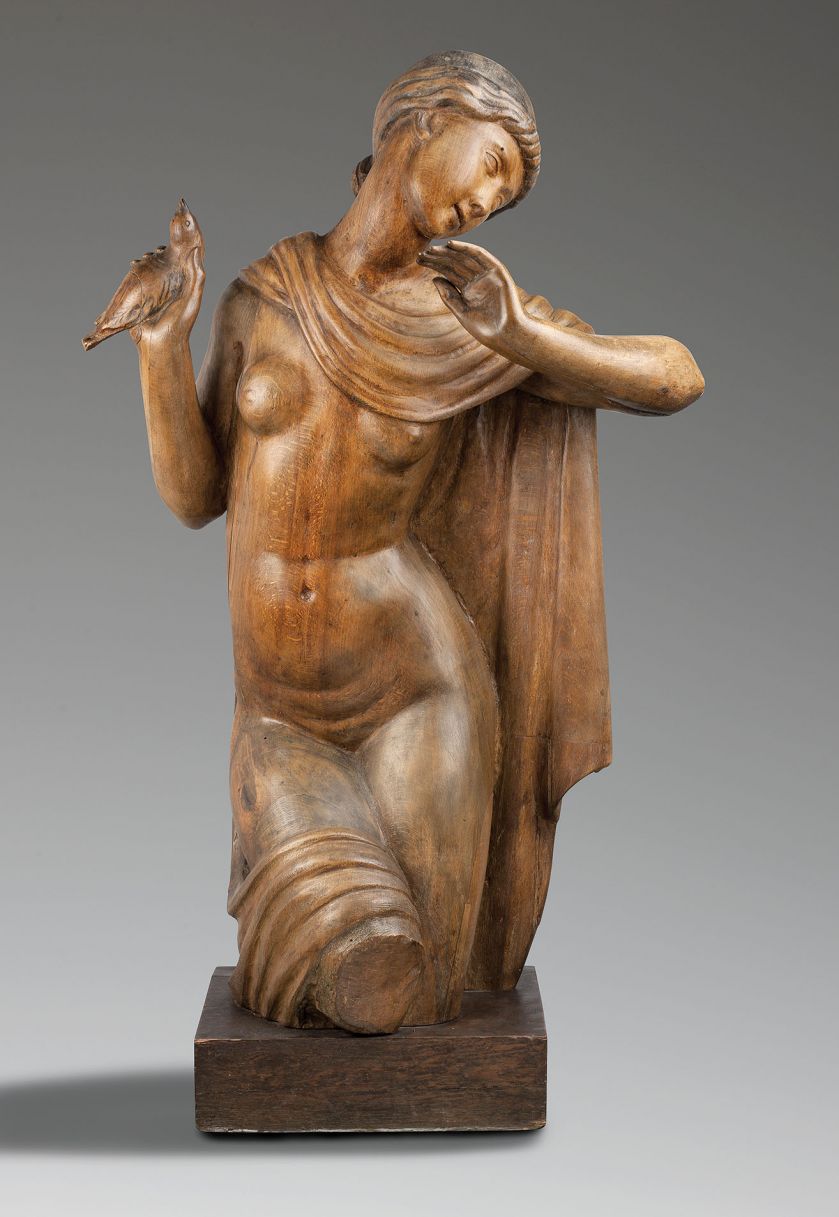 Dziewczyna z ptakiem , 1922 r. Henryk Kuna: życie i twórczość rzeźbiarza