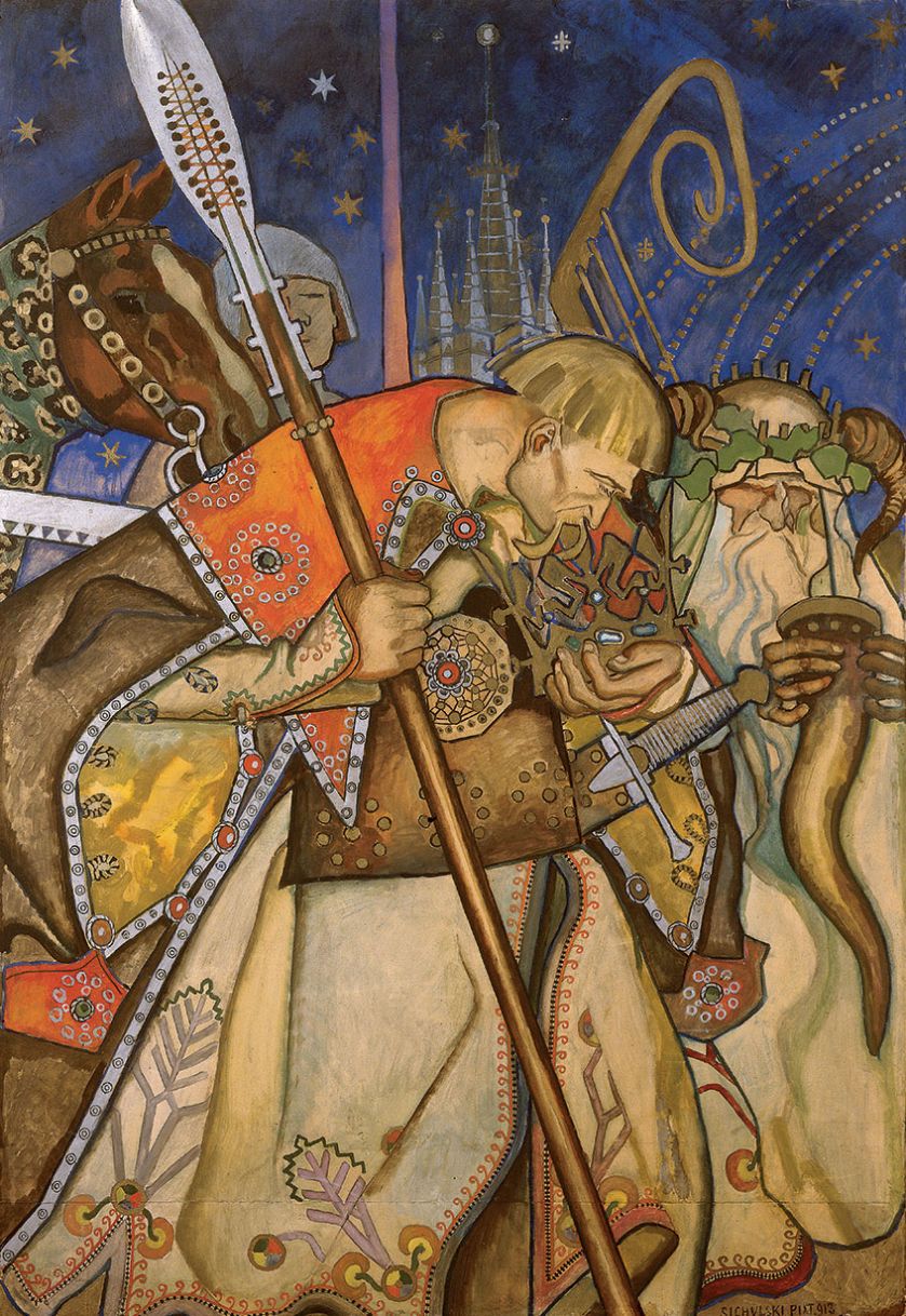 Kazimierz Sichulski Pokłon trzech króli , tryptyk, 1913 r.