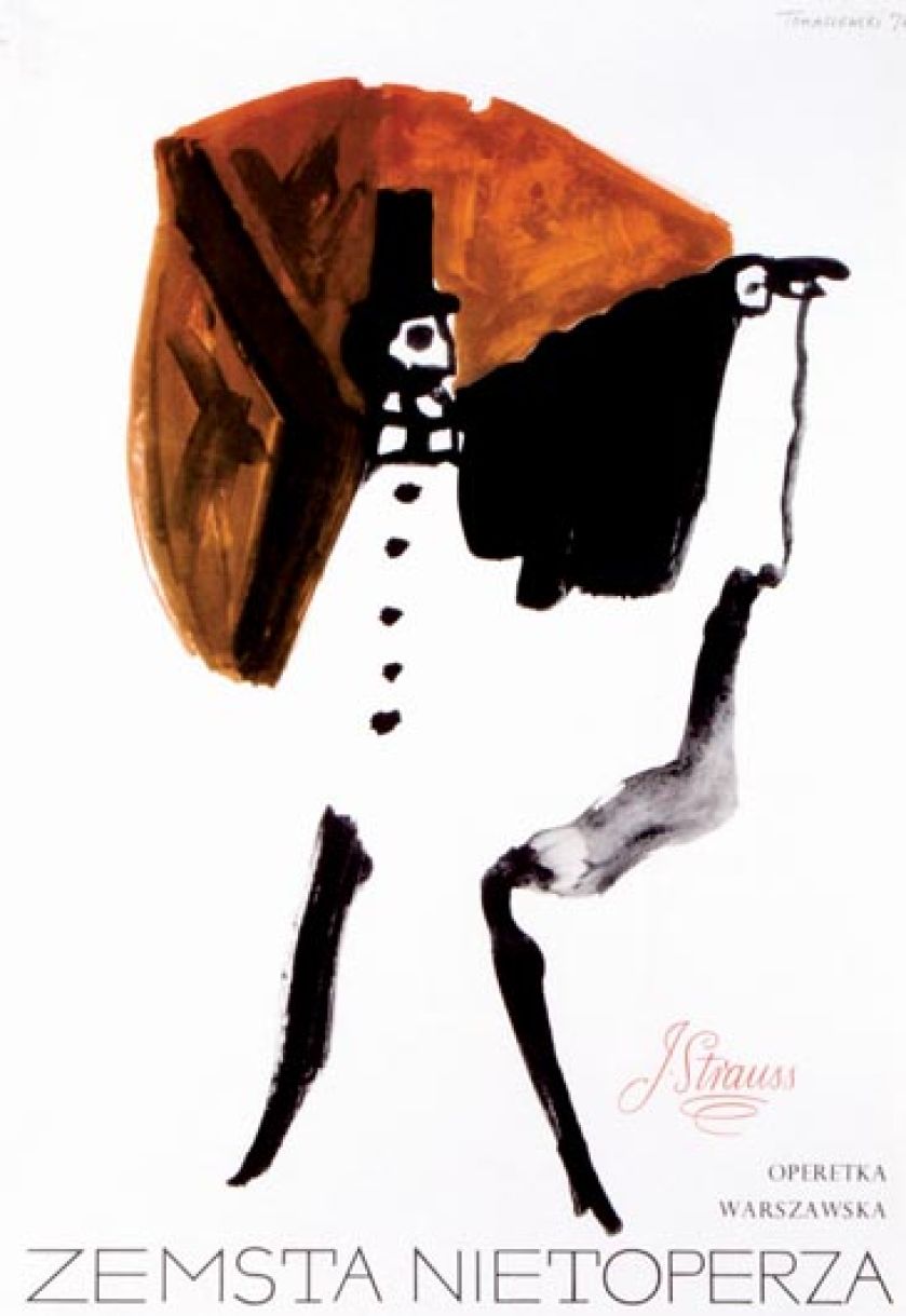 Henryk Tomaszewski, Zemsta nietoperza , 1970 r., WWW.POLISHPOSTER.COM