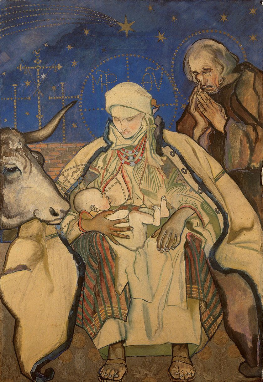 Kazimierz Sichulski Pokłon trzech króli , tryptyk, 1913 r.