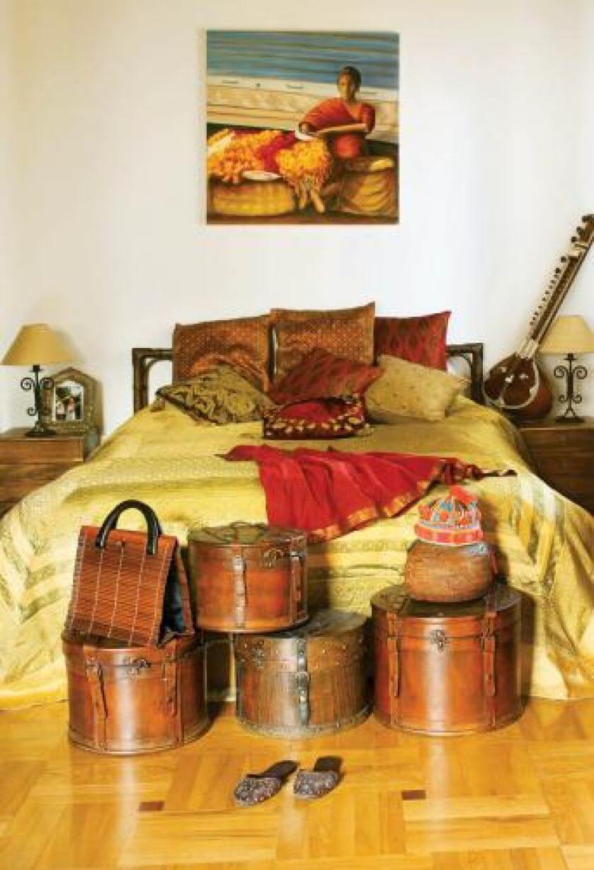 Indyjskie klimaty w domu Francuzki na warszawskiej Sadybie.