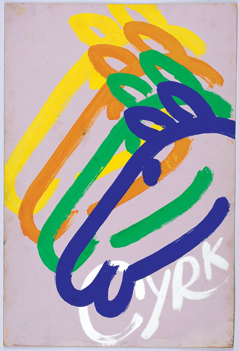 Plakat cyrkowy Konie , 1967 r. Sztuka rodzinna Wojciecha Zamecznika