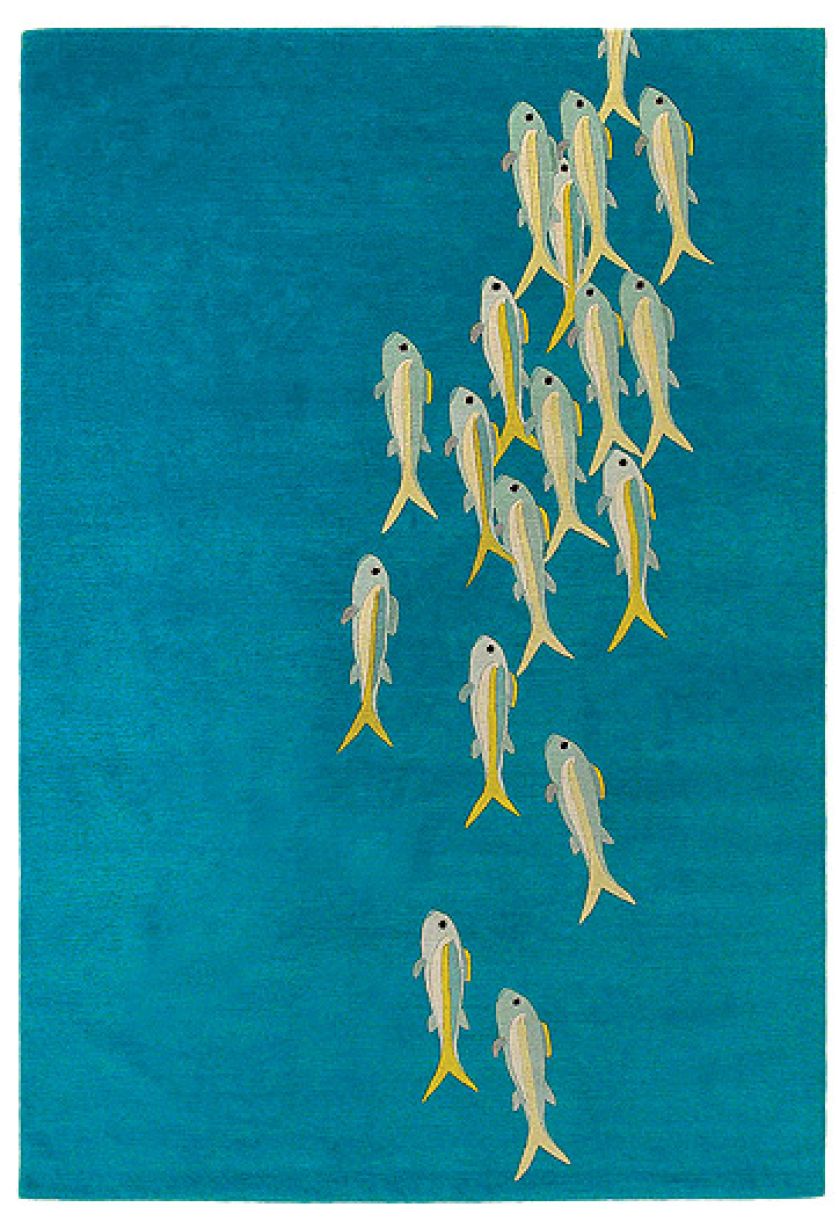 Minimalizm działa na wyobraźnię: dywan jak obraz.