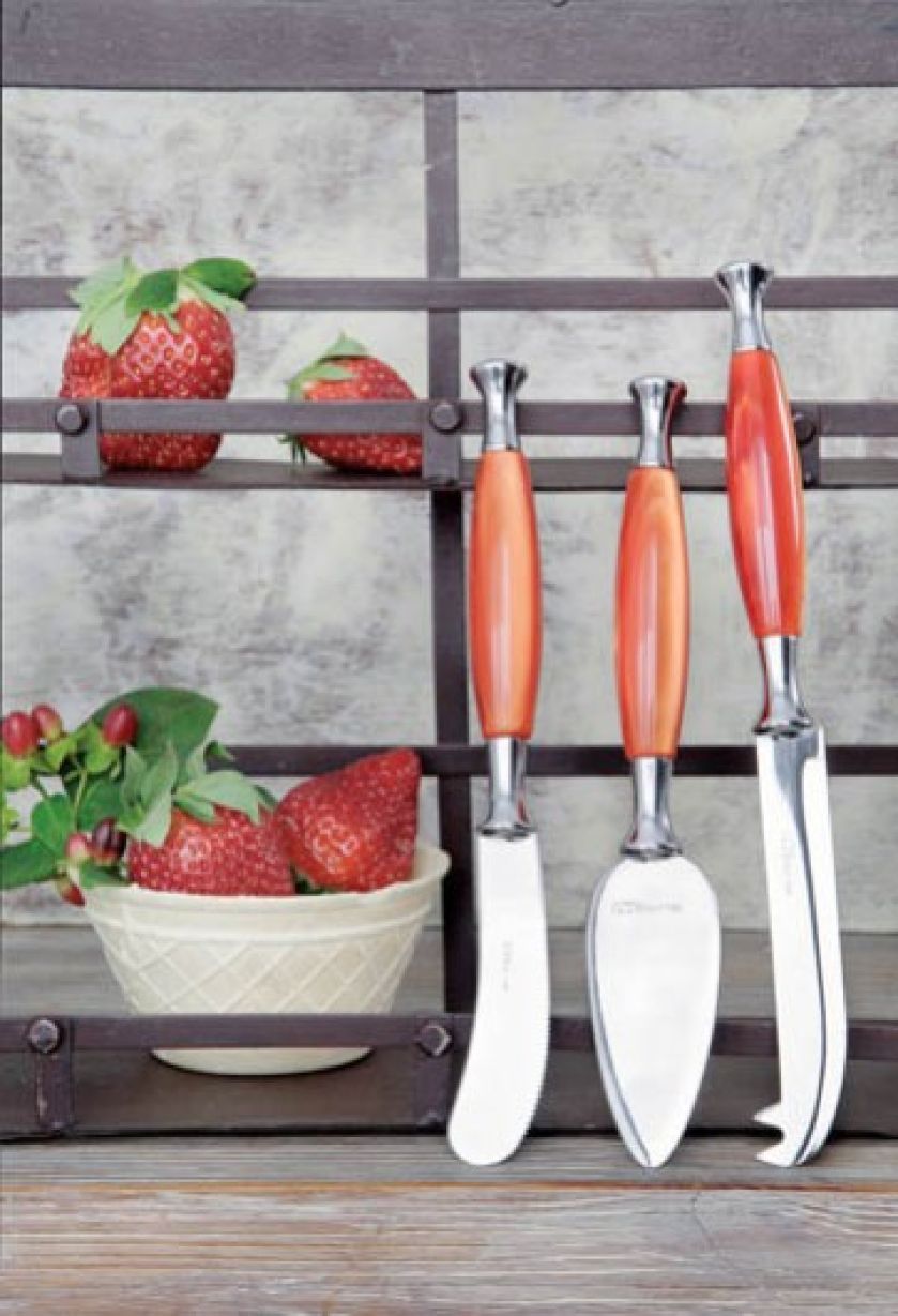 Zestaw noży do serów Country - BUGATTI. Półeczka na przyprawy - FRYDERYK