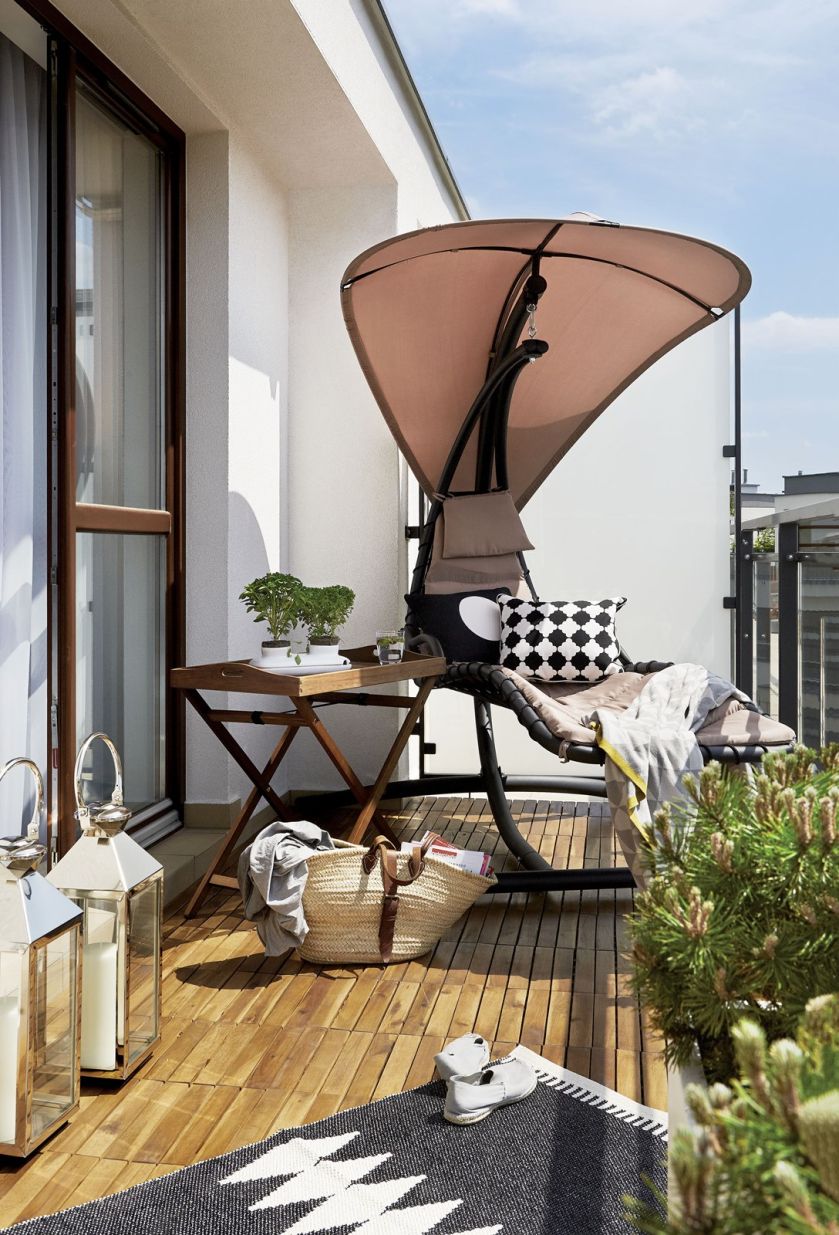 pomysł na nowoczesny balkon