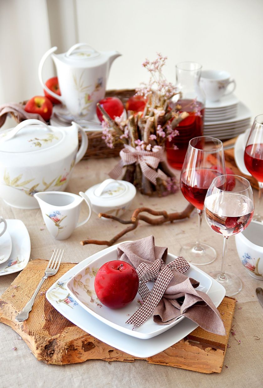 jesienne dekoracje na stół