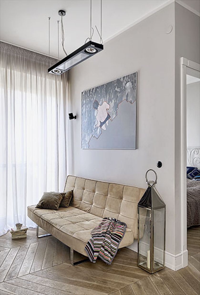 Obraz Artura Trojanowskiego. Mieszkanie zrobione na szydełku