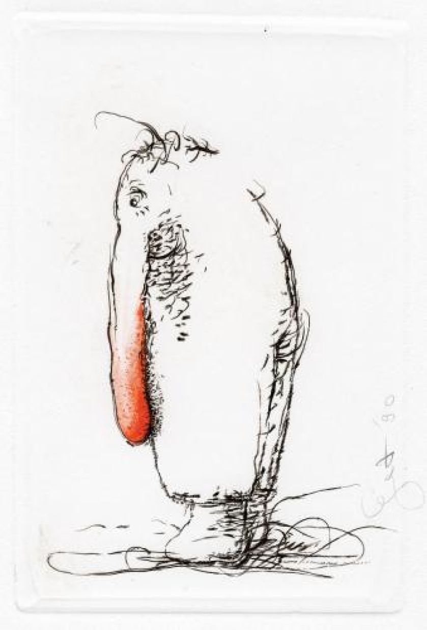 Eugeniusz Get Stankiewicz- Mężczyzna z długim, czerwonym nosem , 1990 r., NAUTILUS