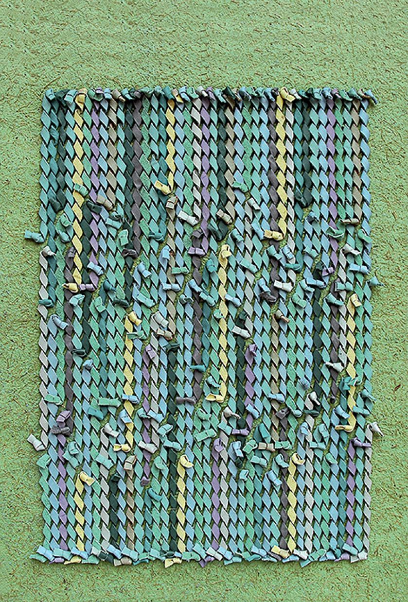 Deszcz , 2008 r., technika własna, skóra