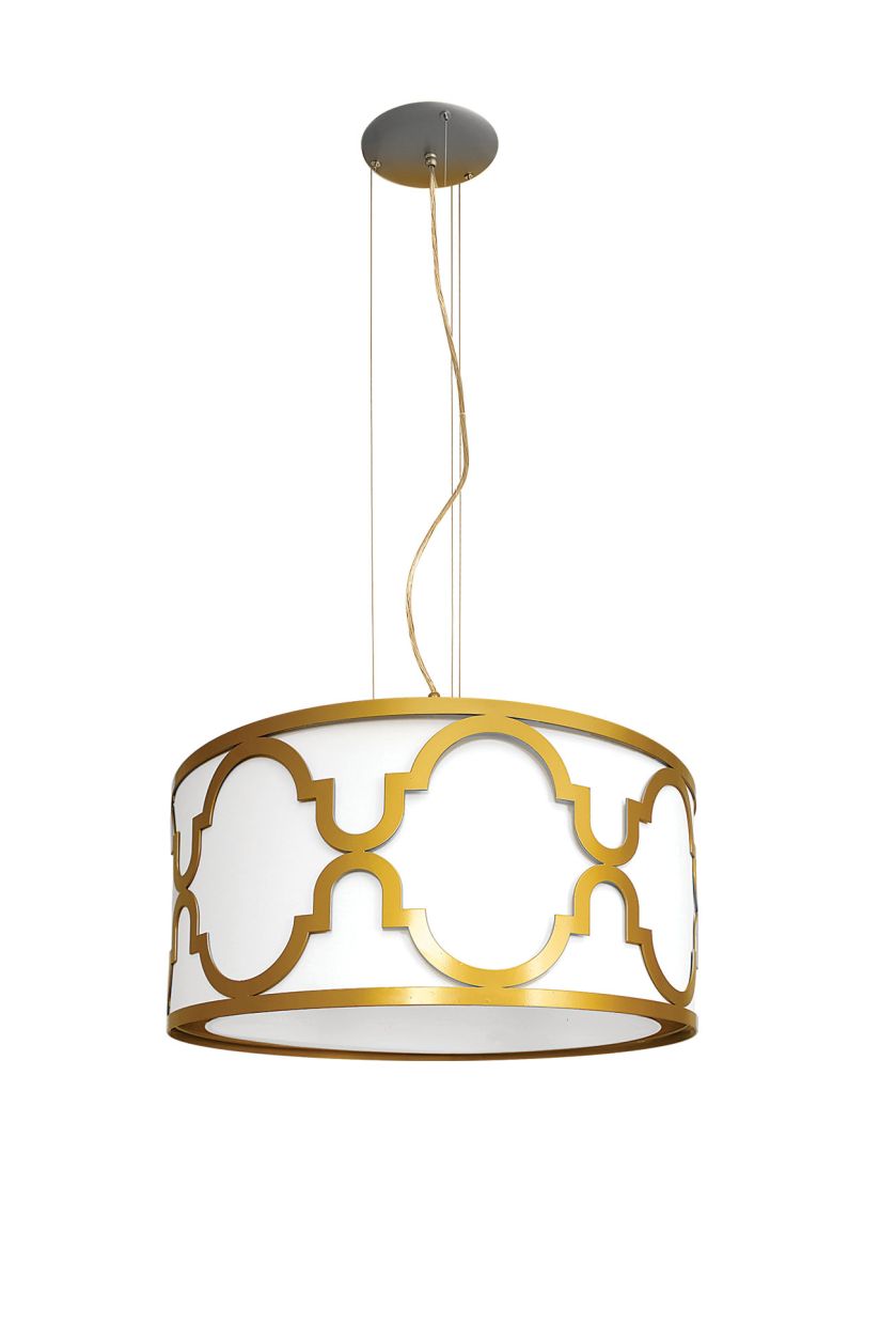 Biało-złoty żyrandol hamptons.pl. Nadmorski luksus w stylu Hampton