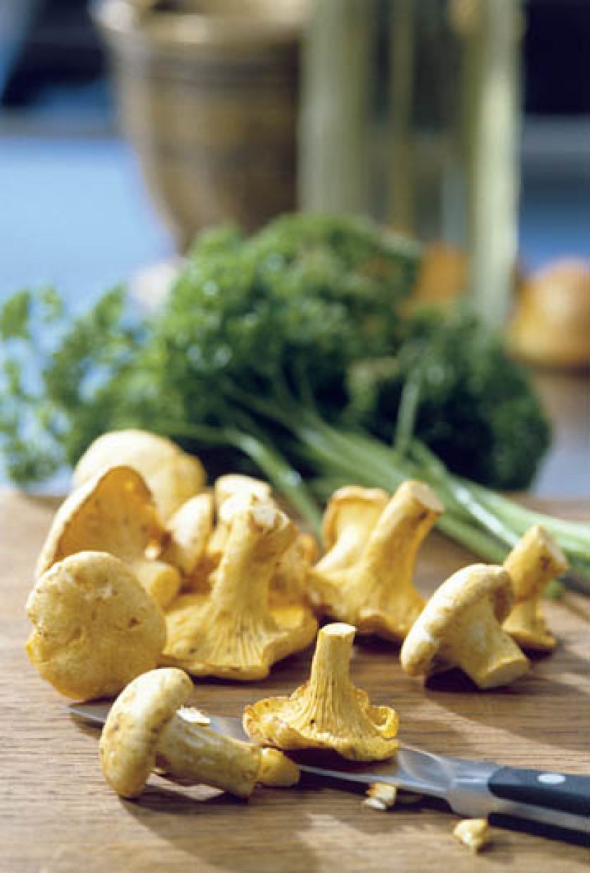 Złociste kurki w sam raz do kaczych udek.