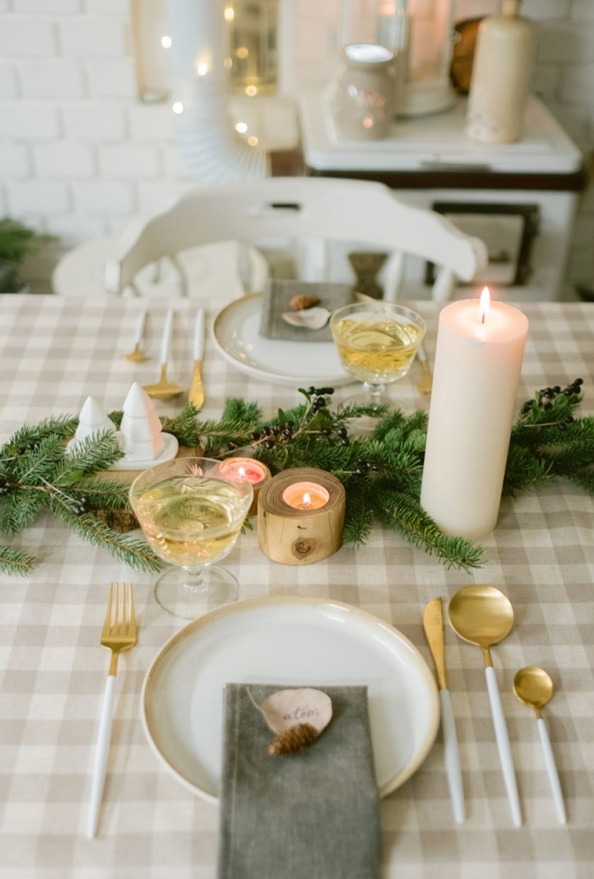 dekoracja stołu na wigilię