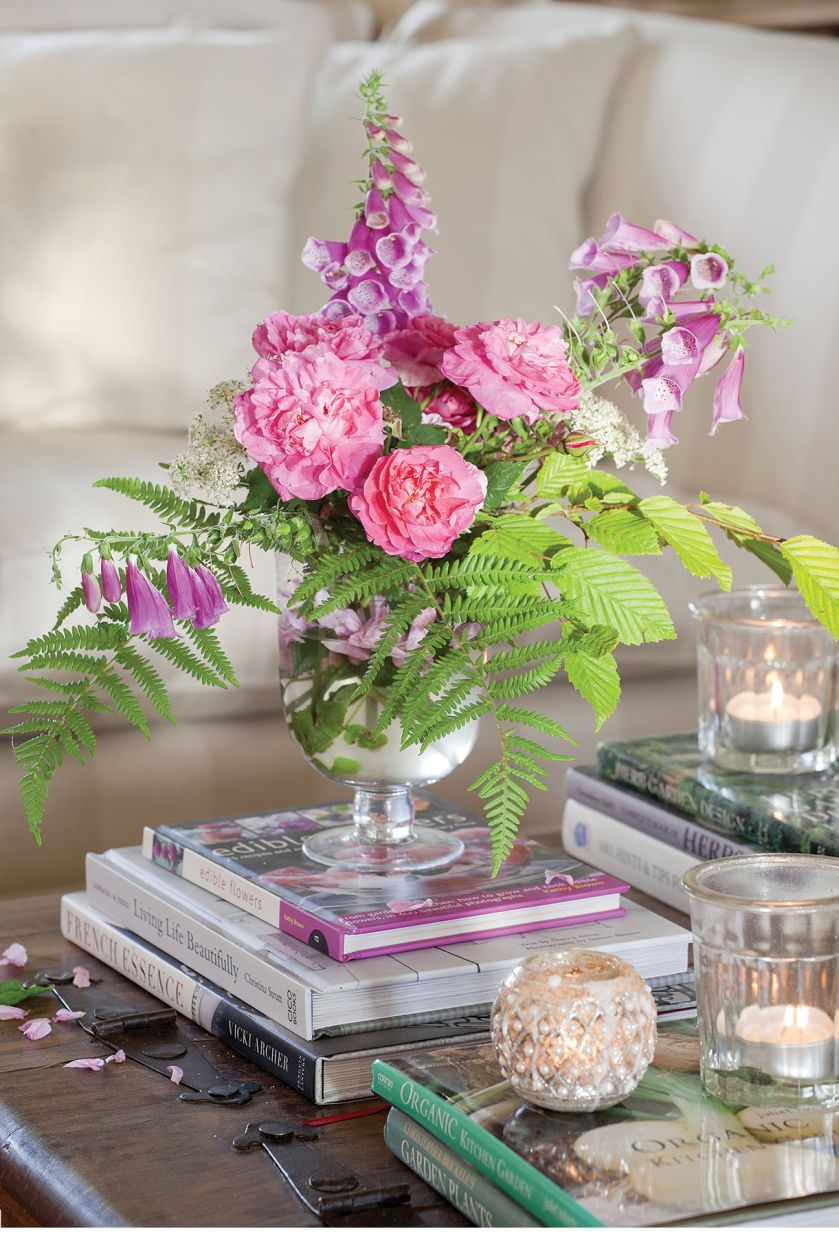 salon w stylu rustykalnym