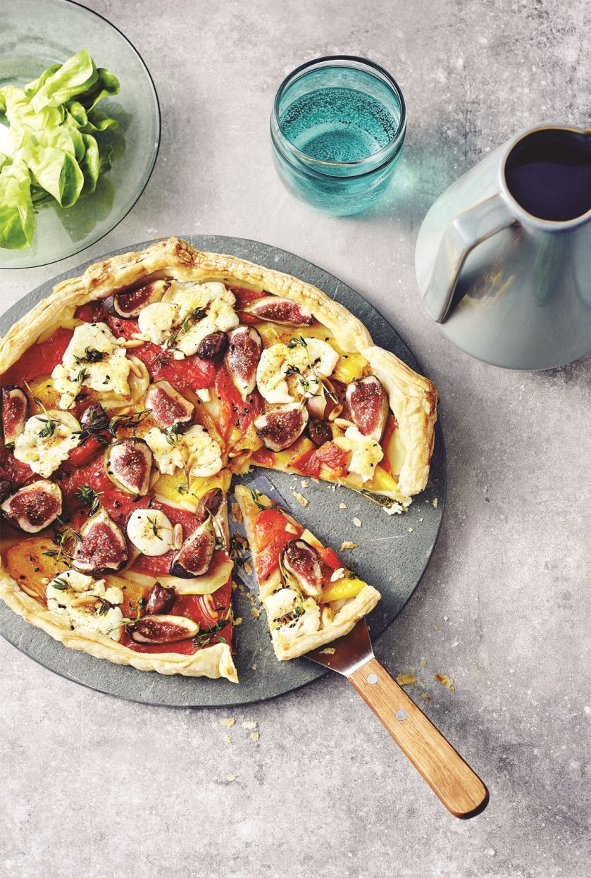 Tarta z papryką i figami przepisy na jesienne dania z warzyw