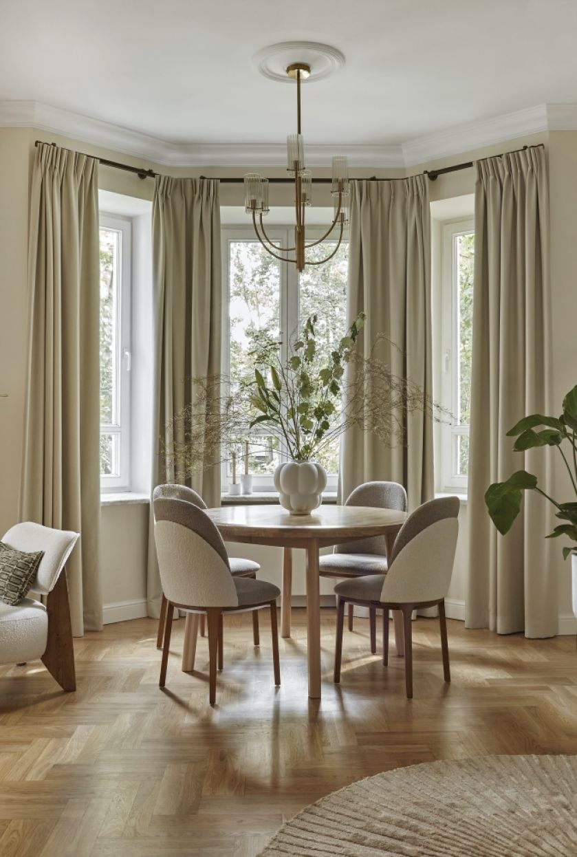 Wnętrze modern classic w willi na Mokotowie