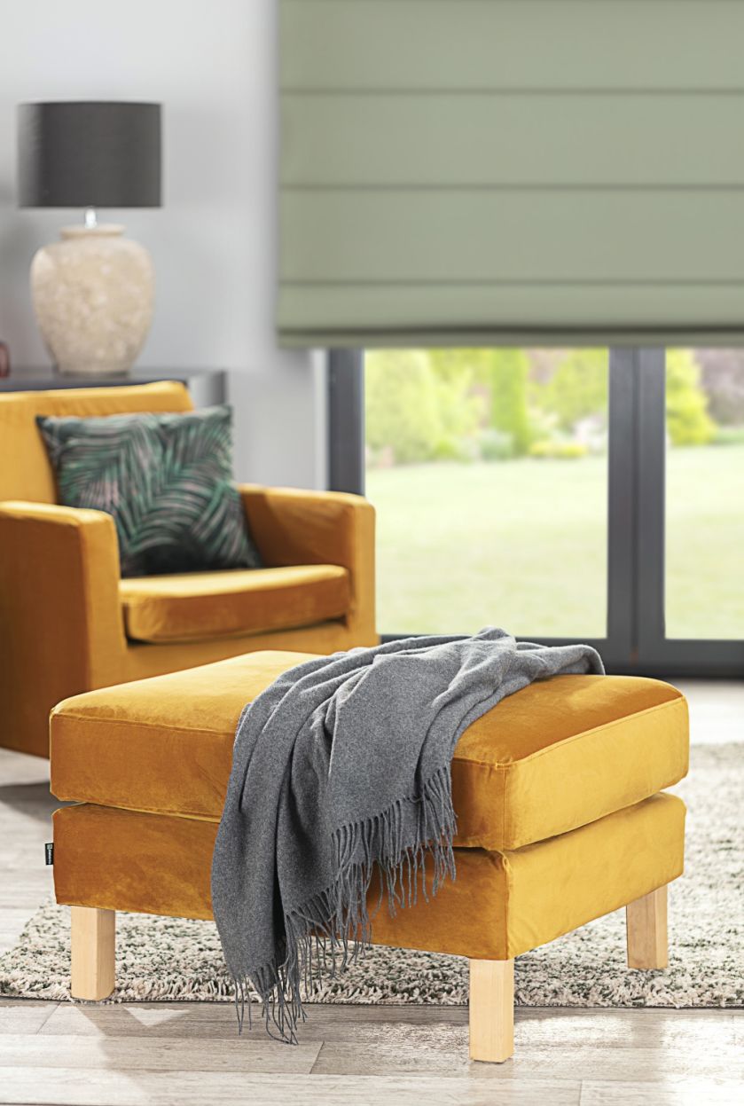 Jesienne dekoracje wnętrz - koc i poduszki, dekoria.pl