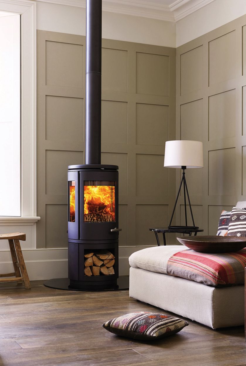 SERIA 7393, duża szyba i ekskluzywny wygląd, piec zaprojektowany przez Monicę Ritterband, MORSØ, morso.pl