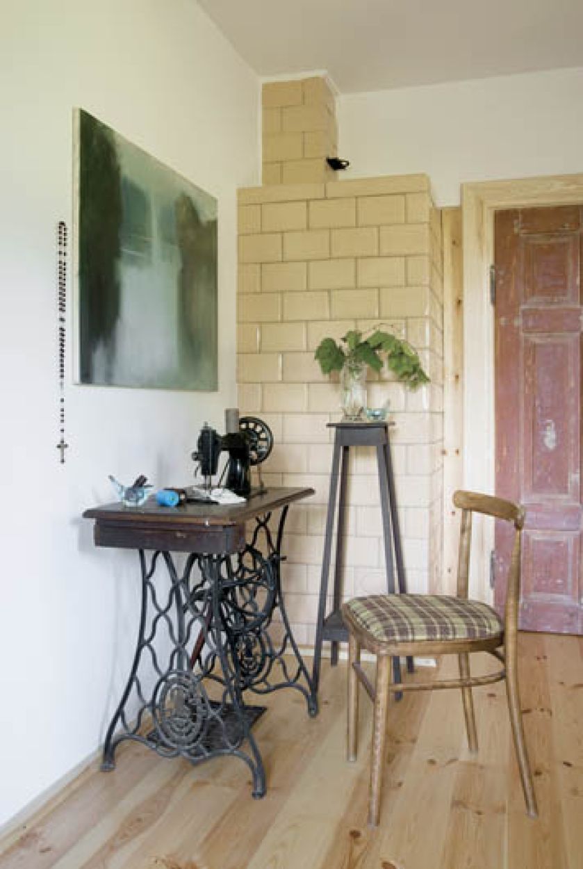 Atmosferę w domu robią ręcznie wykonane narzędzia.