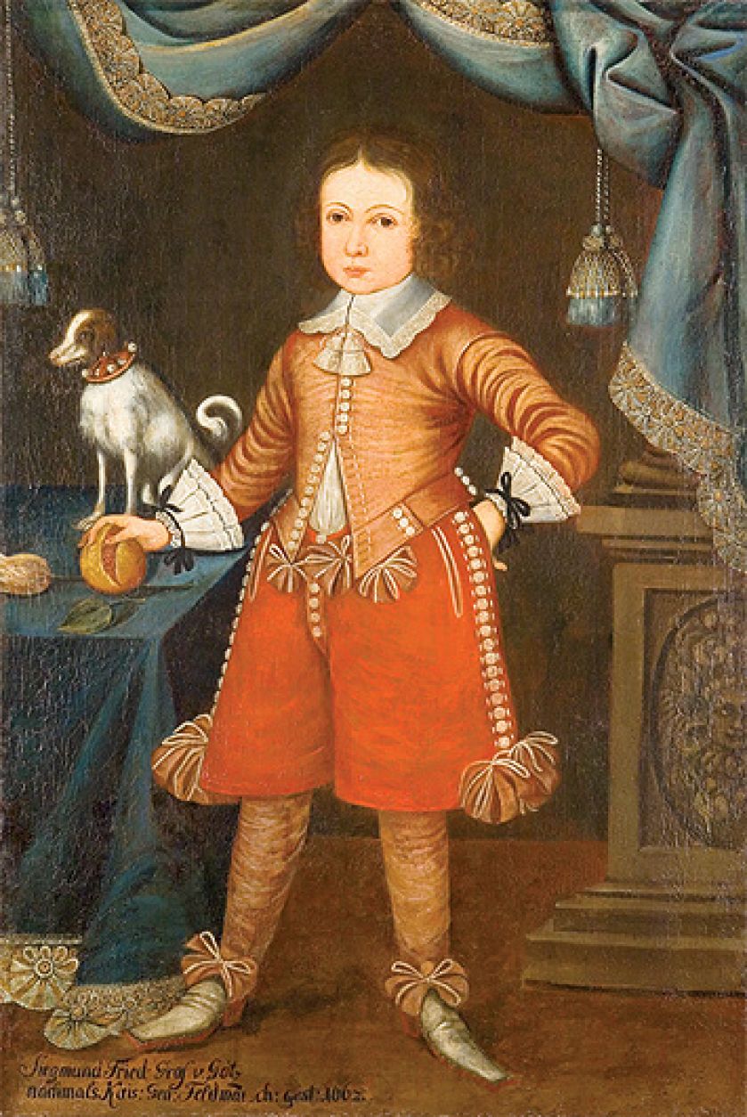 Portret Siegmunda Friedricha. Moda dziecięca - od powijaków do dresu