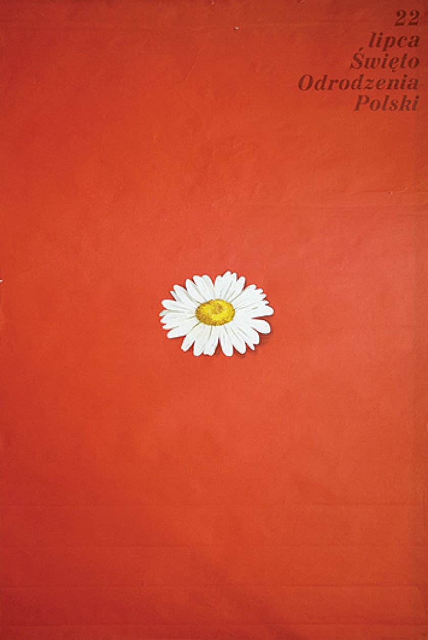 Propagandowy na Święto Odrodzenia Polski 22 lipca , Anna Kruczkowska-Pieczykolan, 1973 r.