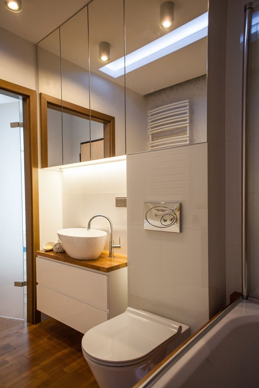 W części dziennej i łazience zainstalowano system nagłaśniający.