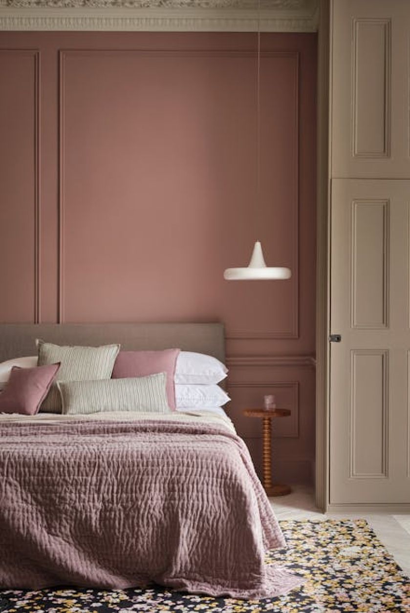 sypialnia w modnych kolorach