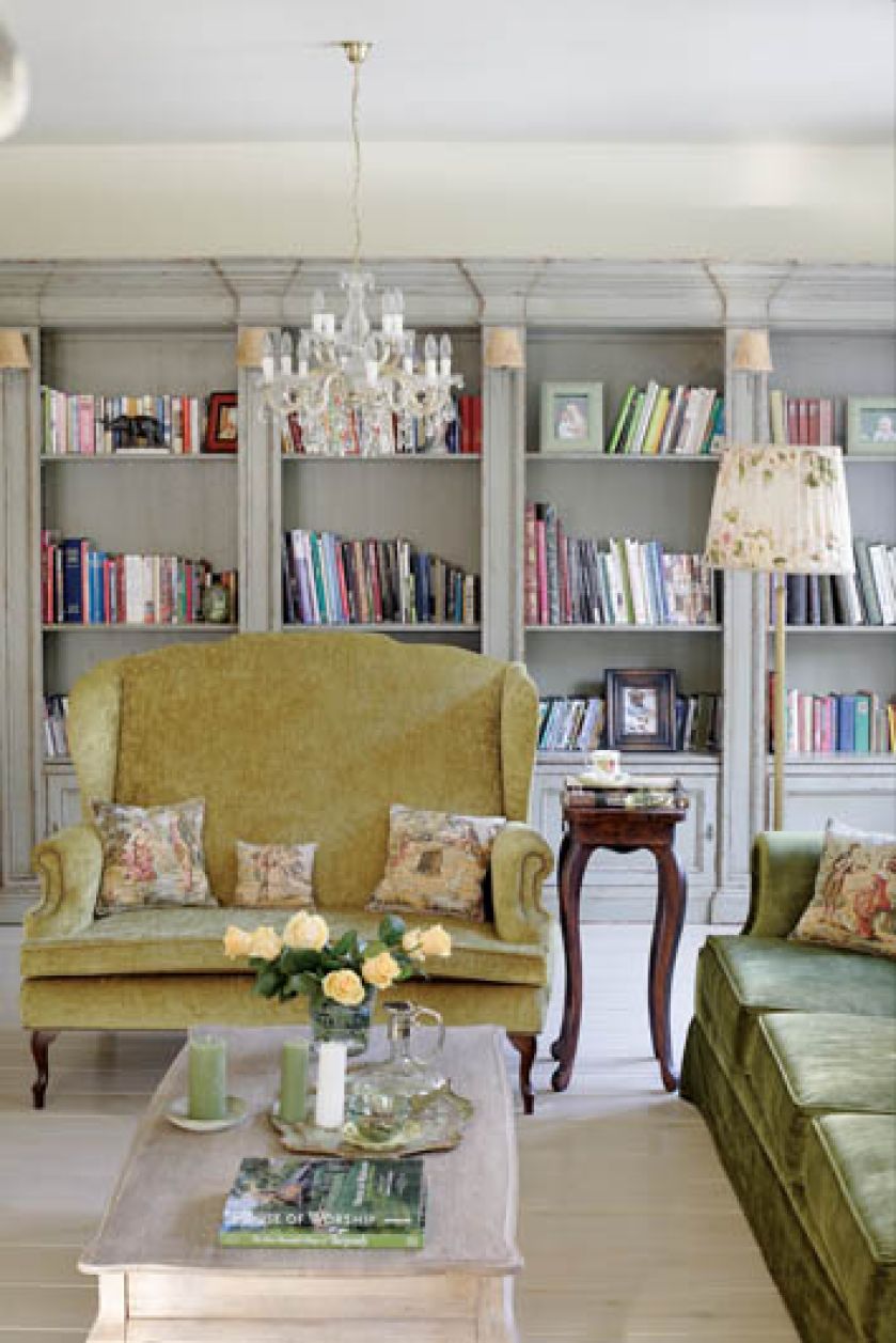 Kryształowe żyrandole Agnieszka znalazła w sklepiku na prowincji.