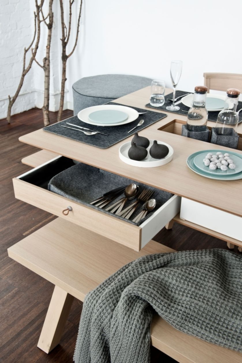 Zimowa aranżacja stołu