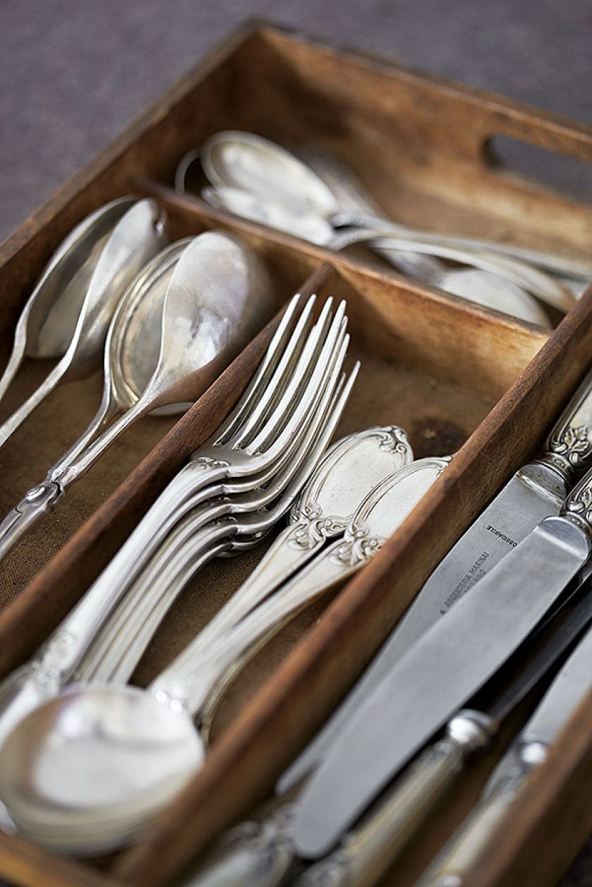 Sztućce dostały trochę fajnego życia, bo są używane na co dzień.