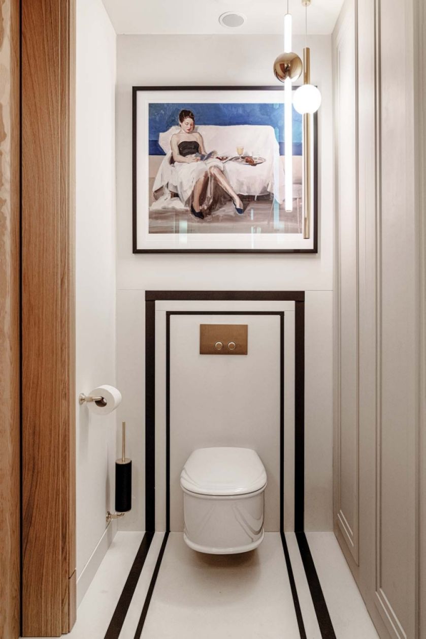 łazienka w stylu art deco