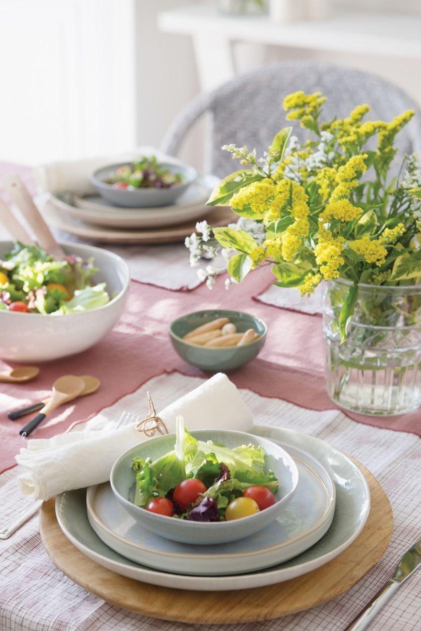 styl shabby chic jadalnia