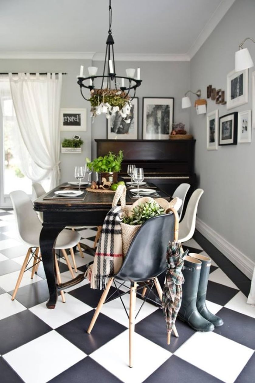 Czarno-biała szachownica i chłodne szarości stylu skandynawskiego - co wynika z takiego połączenia we wnętrzach?