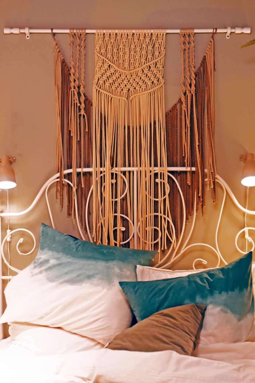 sypialnia w stylu boho