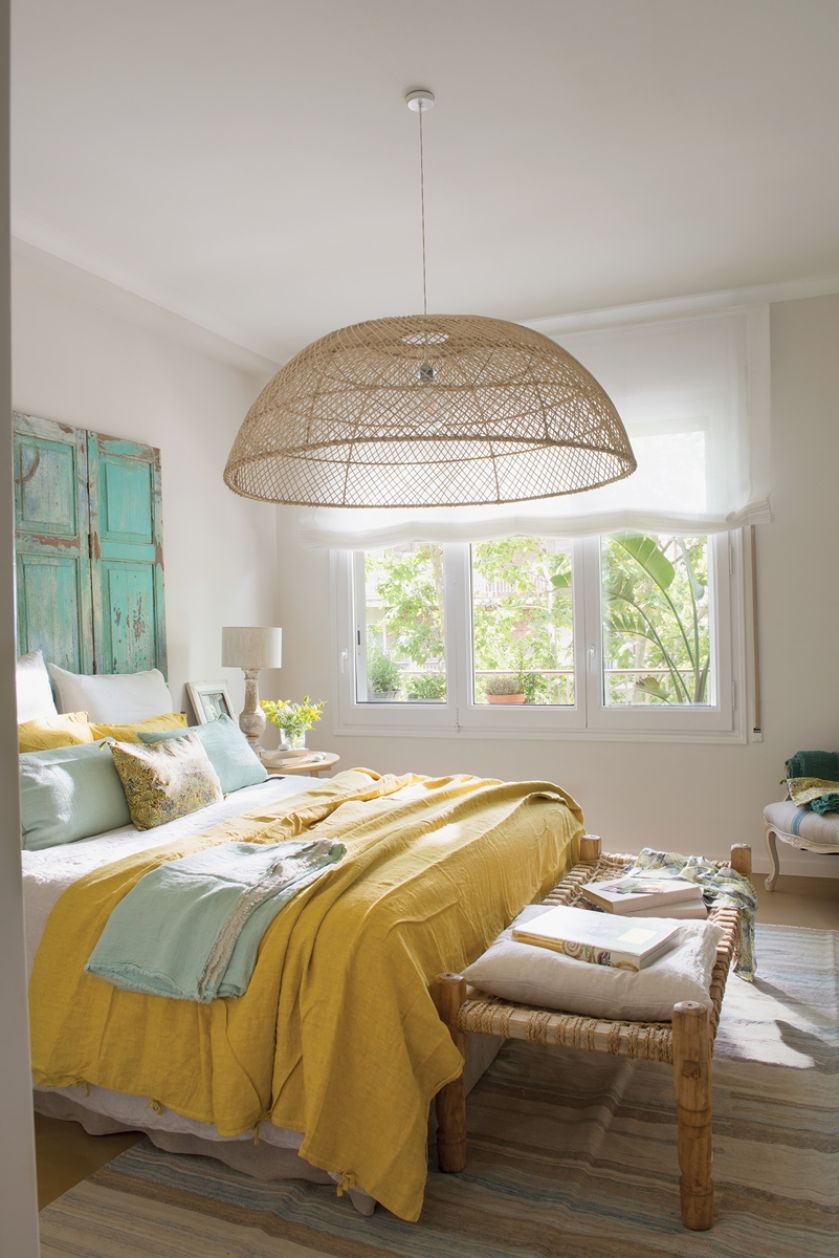 styl shabby chic sypialnia