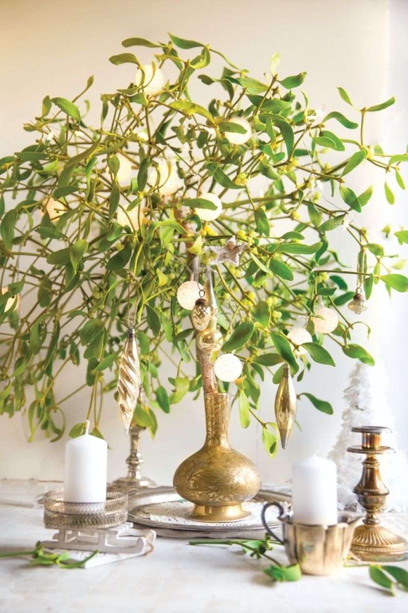 dekoracje świąteczne z jemioły