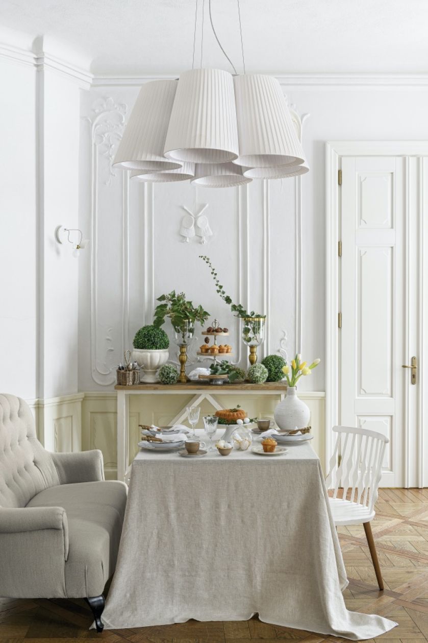 stół wielkanocny styl naturalny