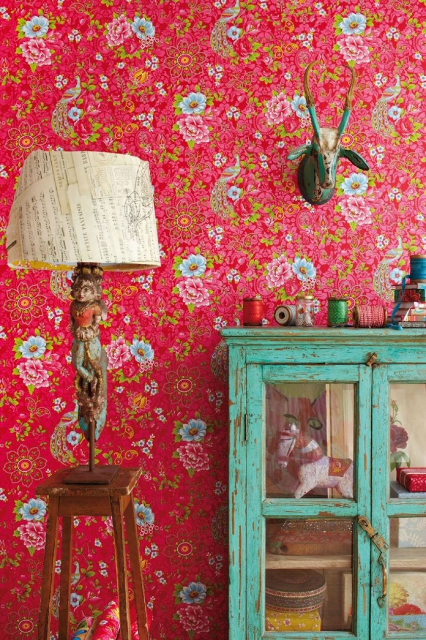 Tapeta Flowers in the Mix. PIP Studio – kolorowe i niebanalne dekoracje