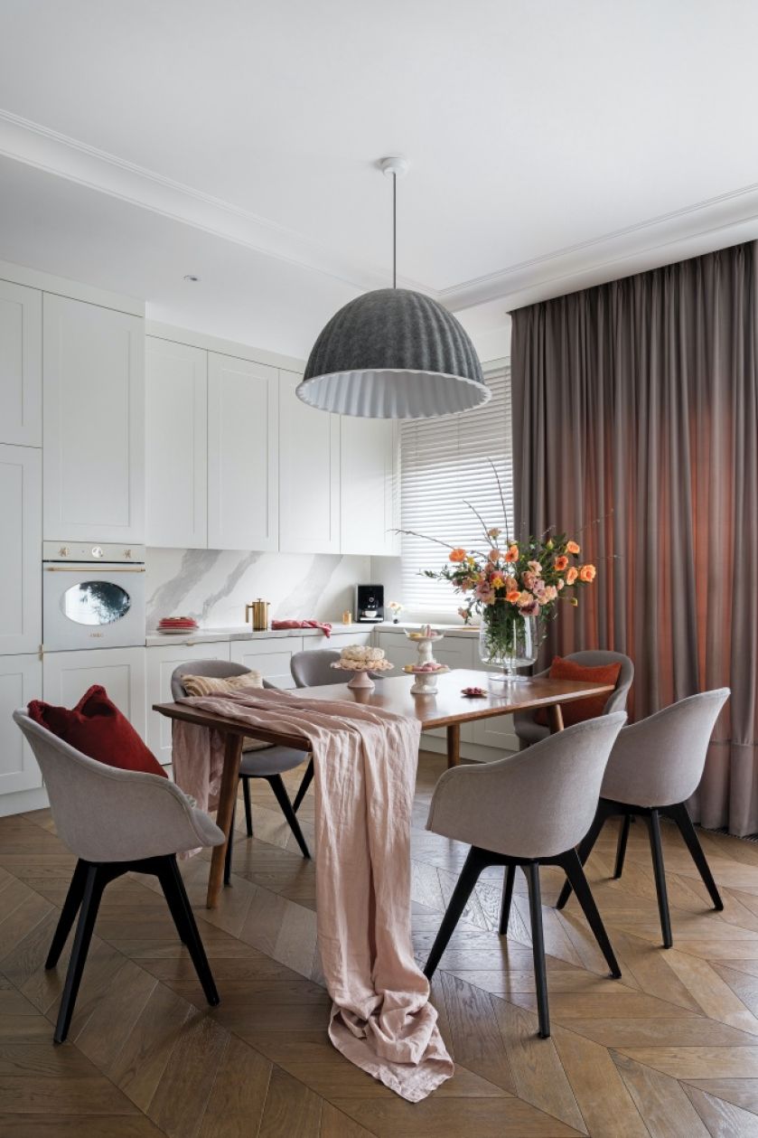 styl paryski jadalnia