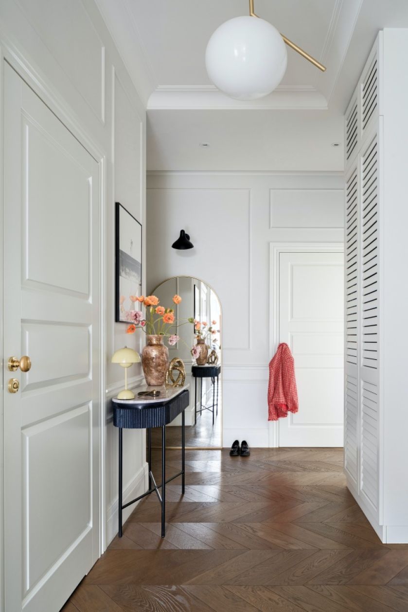 styl paryski przedpokój