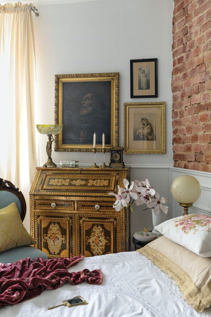 antyki w sypialni zdjęcia aranżacje