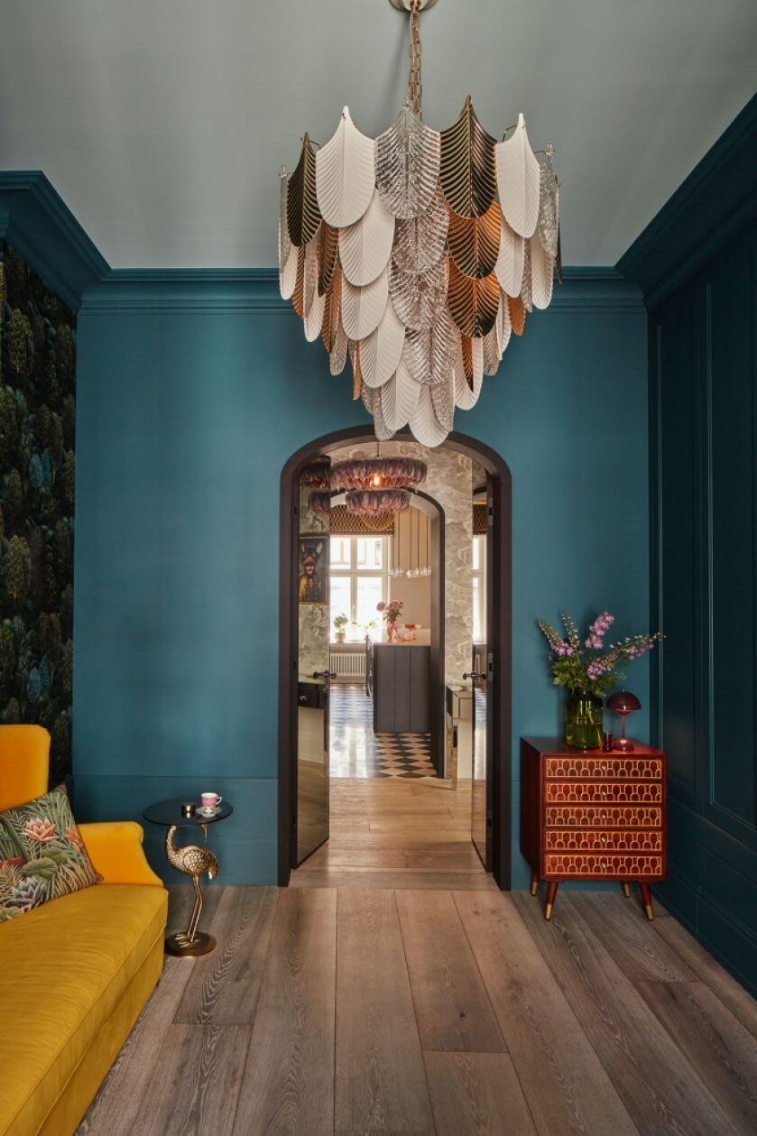 ekstrawaganckie wnętrza z rockową nutą