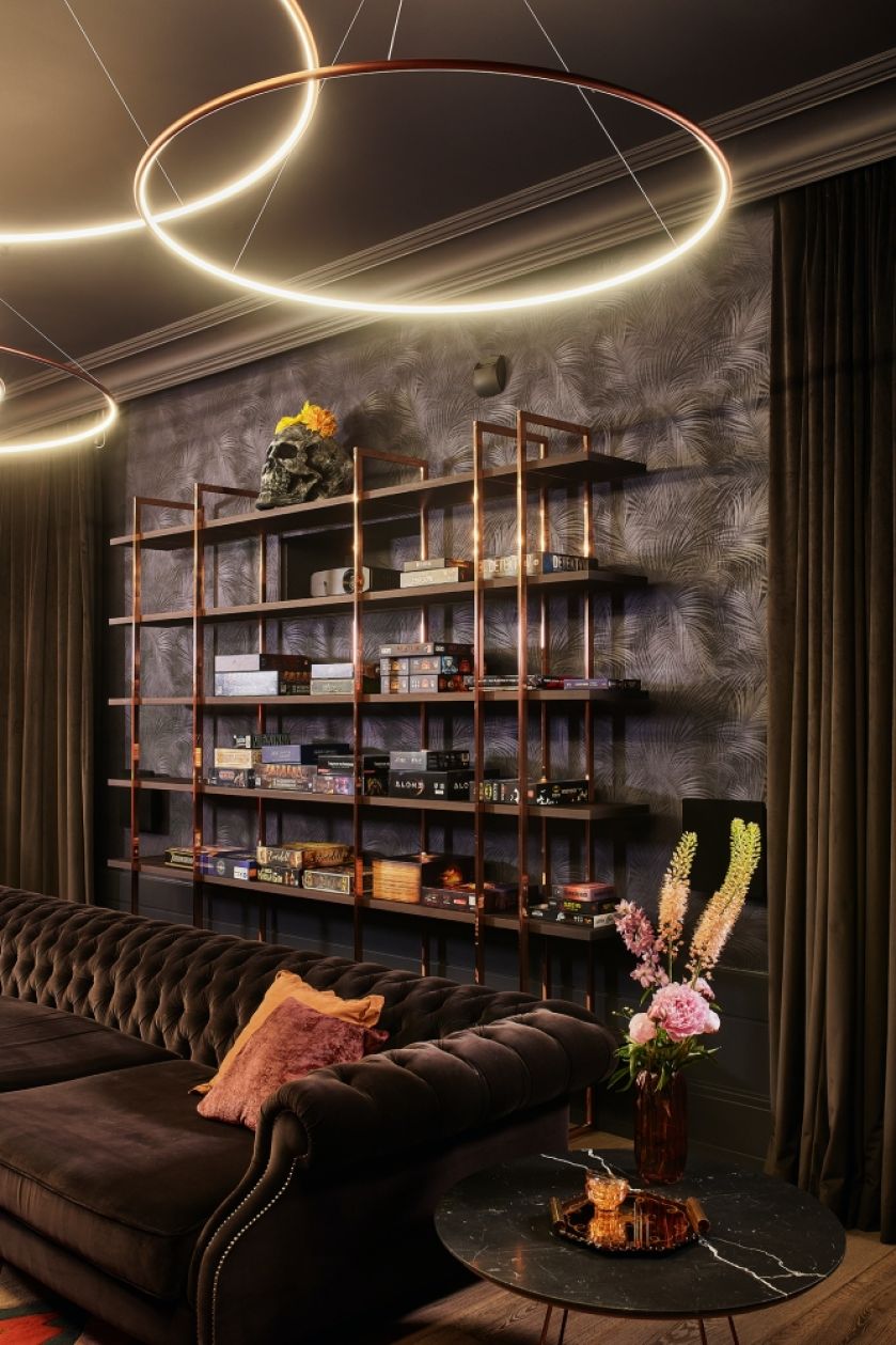 ekstrawagancki pokój kinowy w domu