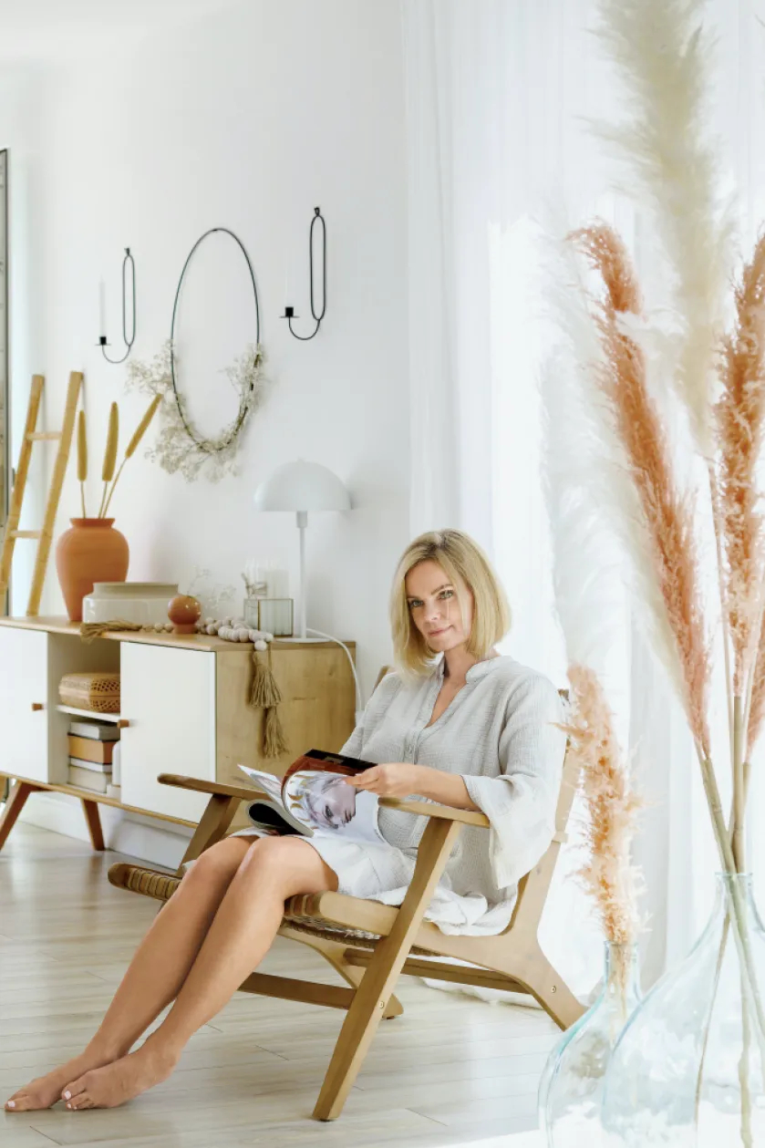 dom w naturalnych kolorach