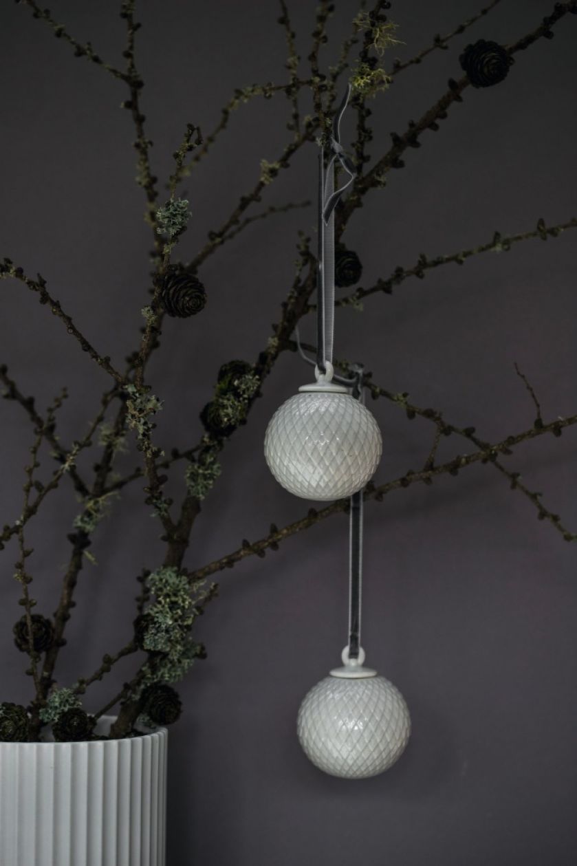 Porcelanowe bombki i ozdoby choinkowe, Lyngby, fabrykaform.pl