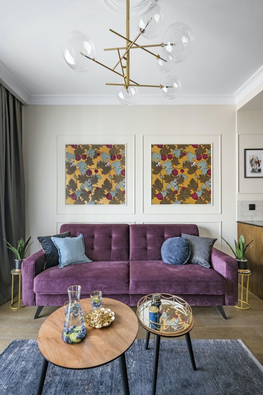 pomysł na dekorację ściany w salonie