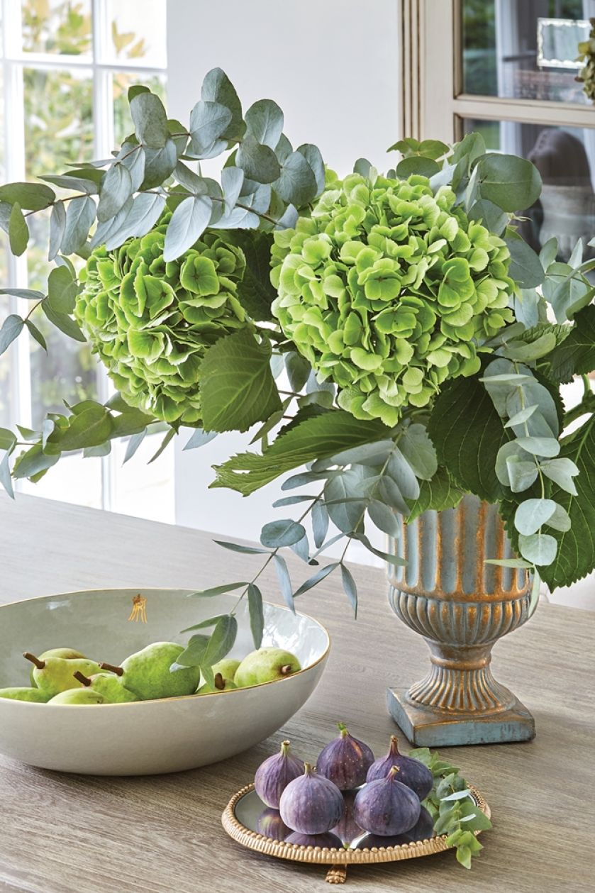 dekoracja stołu w jadalni