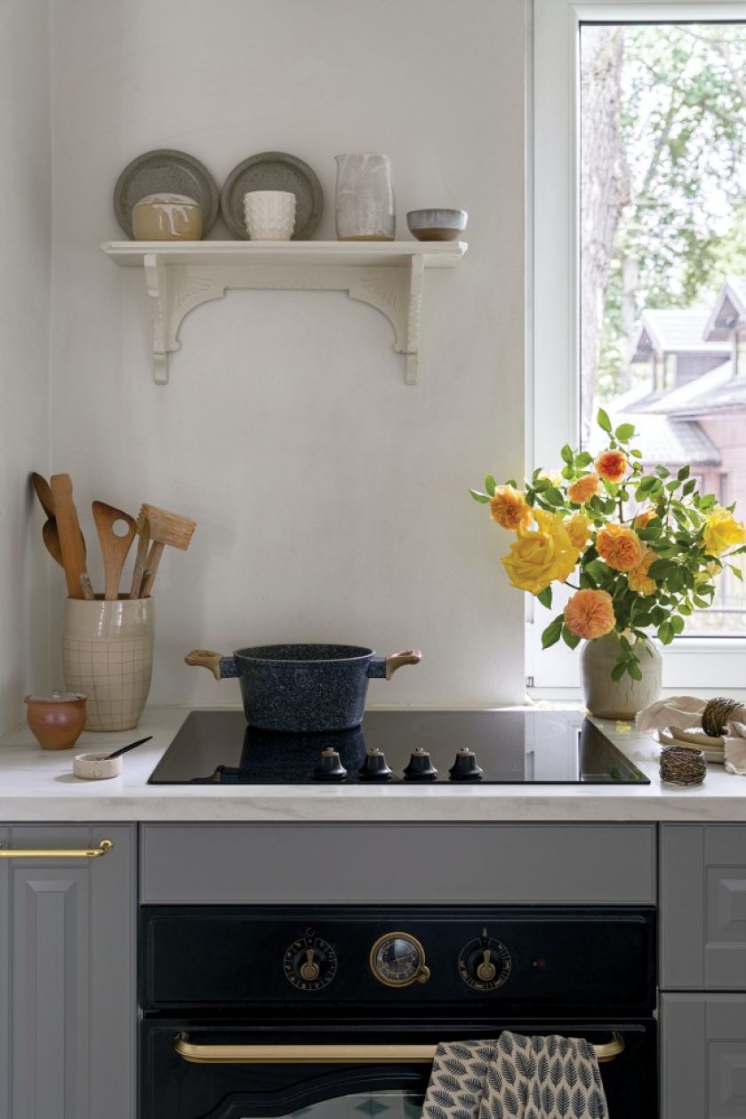 kuchnia bez górnych szafek